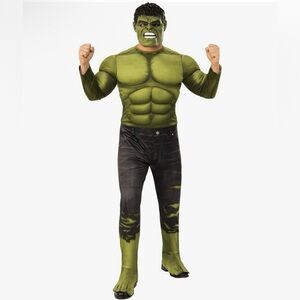 Avengers 4 Men's Deluxe Hulk (2) Costume and Mask
